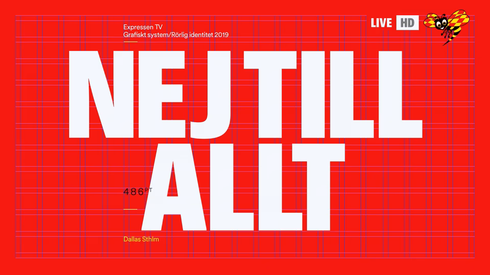 Expressen TV: Motion Identity Guidelines